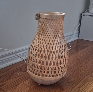 Misterhult Ikea Bamboo Lantern - Natural Beige  (4 Items, All New, 3 in Box)